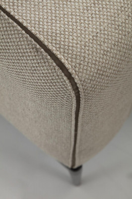 Sofa Dräisëtzer 3 Sëtzer Stoff Modern Sofaen Design Wunnzëmmer Beige