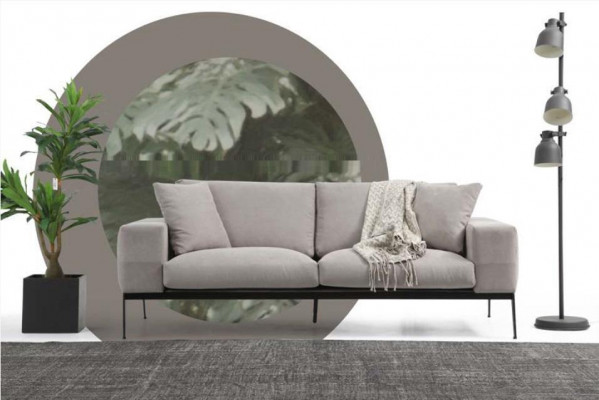 Canapé-Set 32-Sëtzer Sofa Set Grau Canapéeën Modern Grupp Set Neien