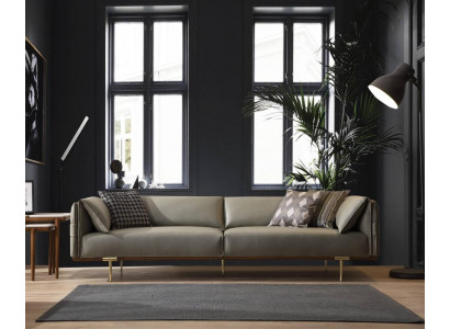 Gréng 3-Sëtzer Wunnzëmmer Lieder Canapé Designer Exklusiv Canapéen Sofas