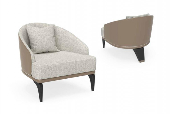 Moderne Designzenter Ouerensessel Luxus Design Wunnzëmmer Eenzitters Modern nei