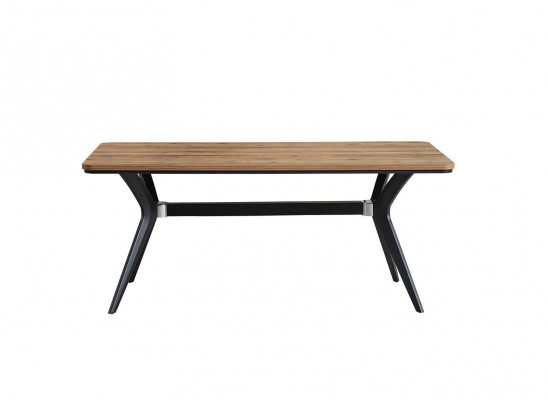 Luxus Iessgrupp Iesszëmmer Dësch Set 9tlg Iesszëmmer Brong Holz Dësch