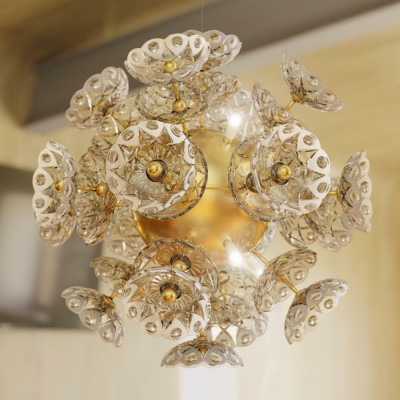 Elite Lüster Bohemia Blumm Plafongsliicht Krouneliicht Beliichtung