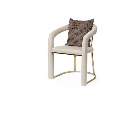 Beige Designer Stull Luxus Holzrahmen Designer Iesszëmmer Holz Still