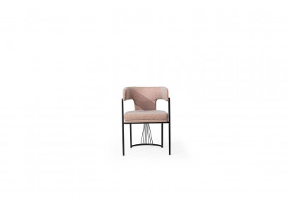 Beige Designer Stull Metallstullen Luxuriéis Iesszëmmer Gepolsterte Stullen