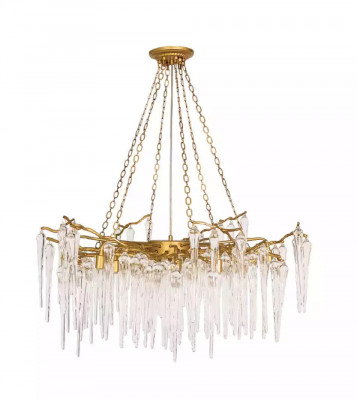 Plafongsliichter Wunnzëmmer Plafongsliicht Kristallliicht Luucht Liicht Stil Gold