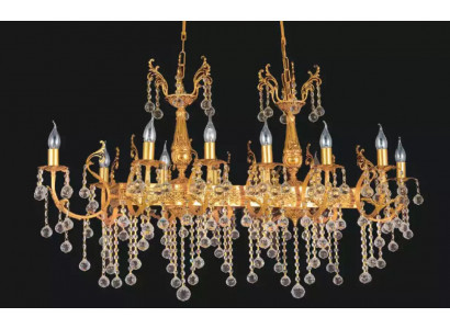 Plafongsliichter Luxus Luuchter Plafongsliicht Lüster Gold Kristall Luucht
