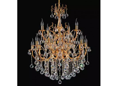 Plafongsliichter Luxus Luchter Plafongslampe Lüster Gold Kristall 75x125