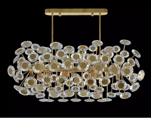 Krounluchter Luxus Wunnzëmmer Stil Modern Schlofzëmmer Luucht Lampe Gold