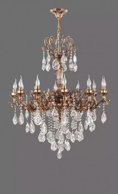 Plafongsliichter Luxus Gold Krouneliichter Plafongslampe Lëster Kristall Lampe