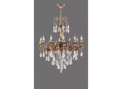 Plafongsliichter Luxus Gold Krouneliichter Plafongslampe Lëster Kristall Lampe