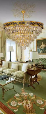 Plafongsliichter Krouneliichter Ronnd Liicht Lampe Gold Plafongslampe Lampen
