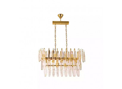 Lampe Kronleuchter Plafongsliichter Luxus Gold Plafongslampe Lüster Kristall