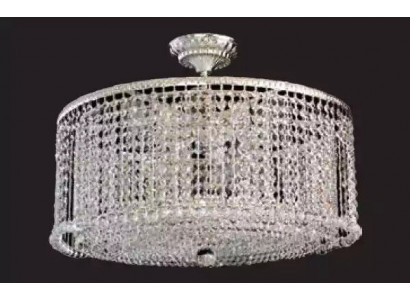 Luxus Luuster Krounluuchter Plafongsliicht Plafongluuchter Luuchten Sëlwer 60cm