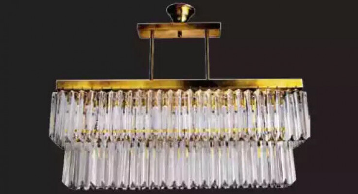 Krichthanger Modern Plafong Designer Luxus nei Wunnzëmmer Messing