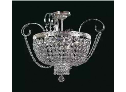 Lüster Plafongslampe Luxus Kronlüster Plafongslampe Sëlwer Kristall