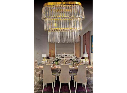 Kranluchter Messing Plafongluuchten Wunnzëmmer Design Luxus Modern
