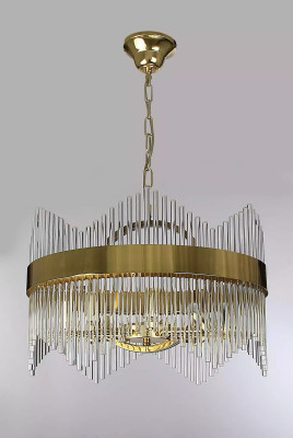 Plafongsliichter Stil Modern Wunnzëmmer Plafongsliicht Glas nei Gold