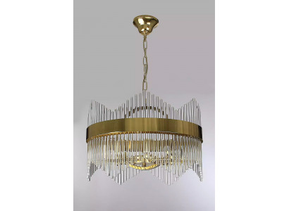 Plafongsliichter Stil Modern Wunnzëmmer Plafongsliicht Glas nei Gold