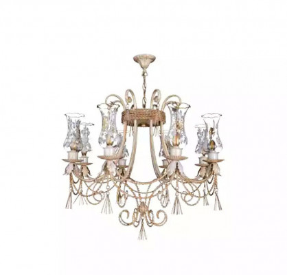 Luxus Plafongslüster Lüster Lustere Plafongslamp Luuchten Glas Beige