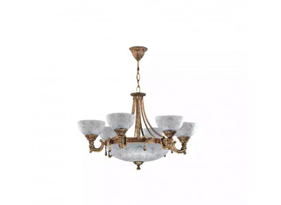 Plafongslamp Kräiz Luminär Plafongslamp Lüster Glas Gri Gold