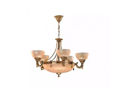 Krounliichter Plafongsliicht Luster Plafongliichter Luucht Glas Gold Beige