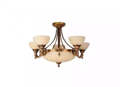 Beige Plafongslampe Kristallhängeleucht Gold Glaslüster Kristallprunkleucht
