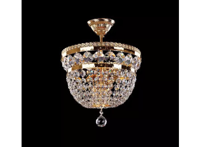 Ronn Luxus Lüster Plafongslampe Plafongsleuchter Krounleuchter Gold Kristall Konscht