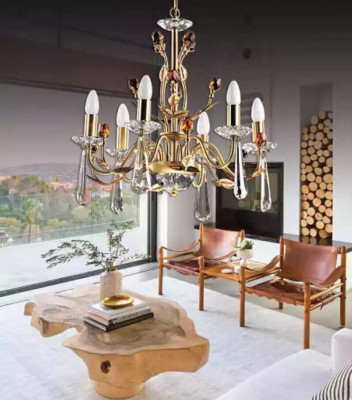 Modern Kristalllüster Plafongsliichter Plafongprächte Hänkkristallluucht