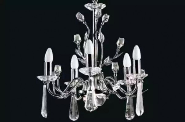 Krounform Wandlampe Mat Kristallspléngel Luuchten Luxuriéisplafong.