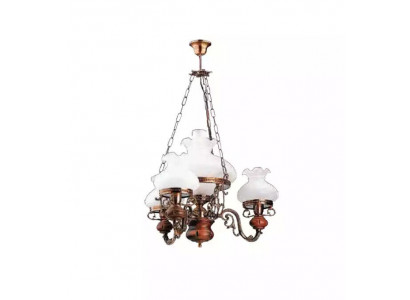 Plafongslamp Lüster Krouneliichter Plafonglamp Lampe Glas Brong Barock