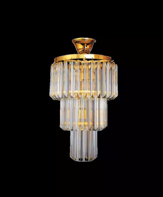 Kronleuchter Plafongsdesign Luxus Kristall Gold Wunnzëmmer Stil Modern