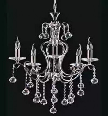 Lüster Luxus Plafongsliichter Kronleuchter Plafongsliicht Sëlwer Kristall