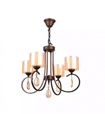 Deckenluucht Hänkend Design Modern Gold Wunnzëmmer Glas nei