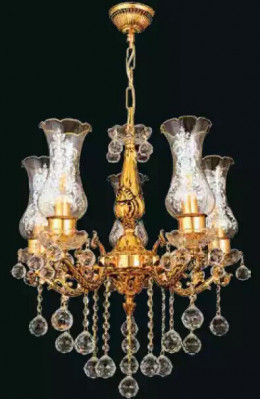 Plafongsliichter Luxus Gold Krouneliichter Plafongslamp Laister Kristall Konscht