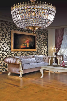 Liicht Plafondsleuchter Luxus Gold Krounleuchter Plafongslaam Lüster Kristall Konscht