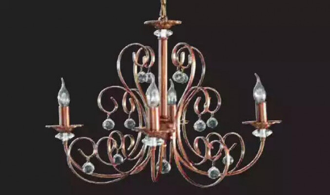 Lüster Wunnzëmmer Luxus Kronleuchter Deckenluucht Luuchten Lampe 69x70