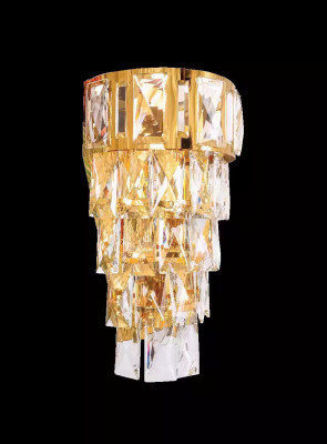 Wandlampe Wandlamp Wandluuchten Lüster Wandluuchten Kristall Gold
