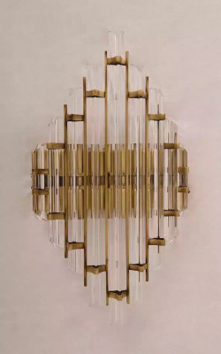 Wandlampe Wand Luuchten Luuchten Crystal Wunnzëmmer Luxus Gold