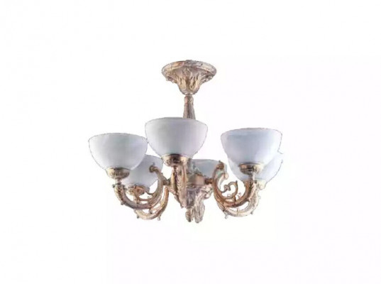 Eckelamp Lüster Plafongsluchter Luster Lampe Glas Beige Konscht