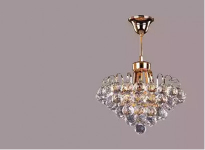 Plafongslampe Plafongslüsterlüster Gold Lüster Kristall Luucht