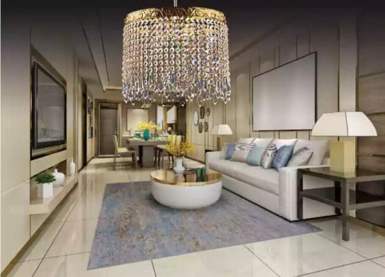 Plafonniere Kiischtebamschräiner Gold Plafongslampe Lüster Kristall Luucht