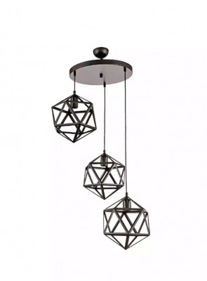 Pendelleuchte schwaarz fir d'Wunnzëmmer schick Plafongslampe Luucht