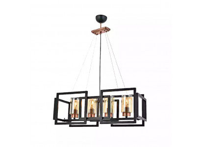 Plafonnière, stilvolle Luucht fir Iesszëmmer, Wunnzëmmer mat glänzendem Glas.