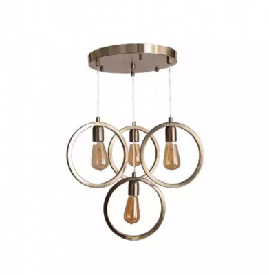 Deckenluucht modern Hänkluucht Wunnzëmmer Luxus Mattchrom 35x70
