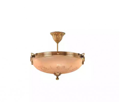 Krounluucht Plafongsliicht Luucht Plafongslampe Lampe Glas Gold Beige