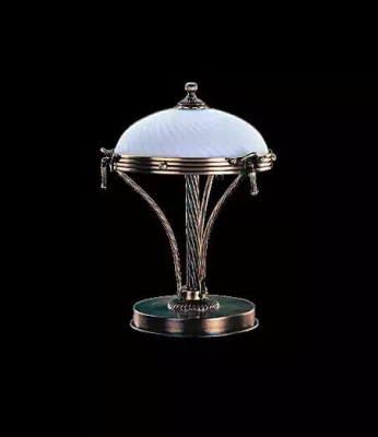 Dëschlamp Dëschleuchte Lampe Luuchten Wäiss Gold Lampe(n) Dësch Glas Konscht