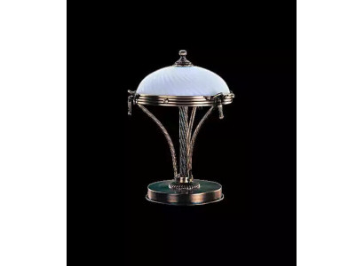 Dëschlamp Dëschleuchte Lampe Luuchten Wäiss Gold Lampe(n) Dësch Glas Konscht