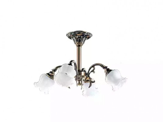 Lüster Plafongsliichter Blummen Krouneliichter Plafongsliicht Luucht Glas Grom.