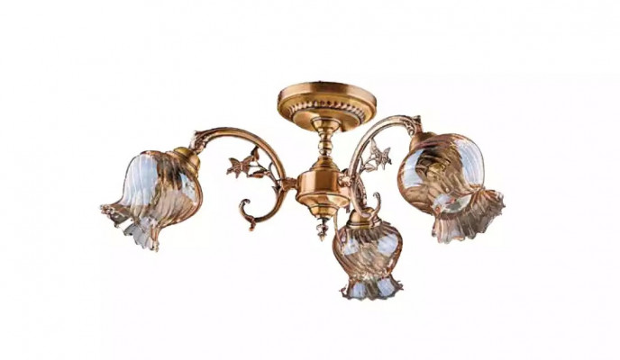 Plafongslaampe Plafongskroun Lüster Blummen Lüster Krëschtluchter Luucht Glas