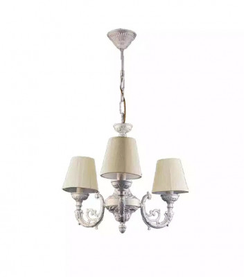 Krounluuchte Plafonnière Lüster Plafongluucht Luuchten Zink Wäiss Konscht